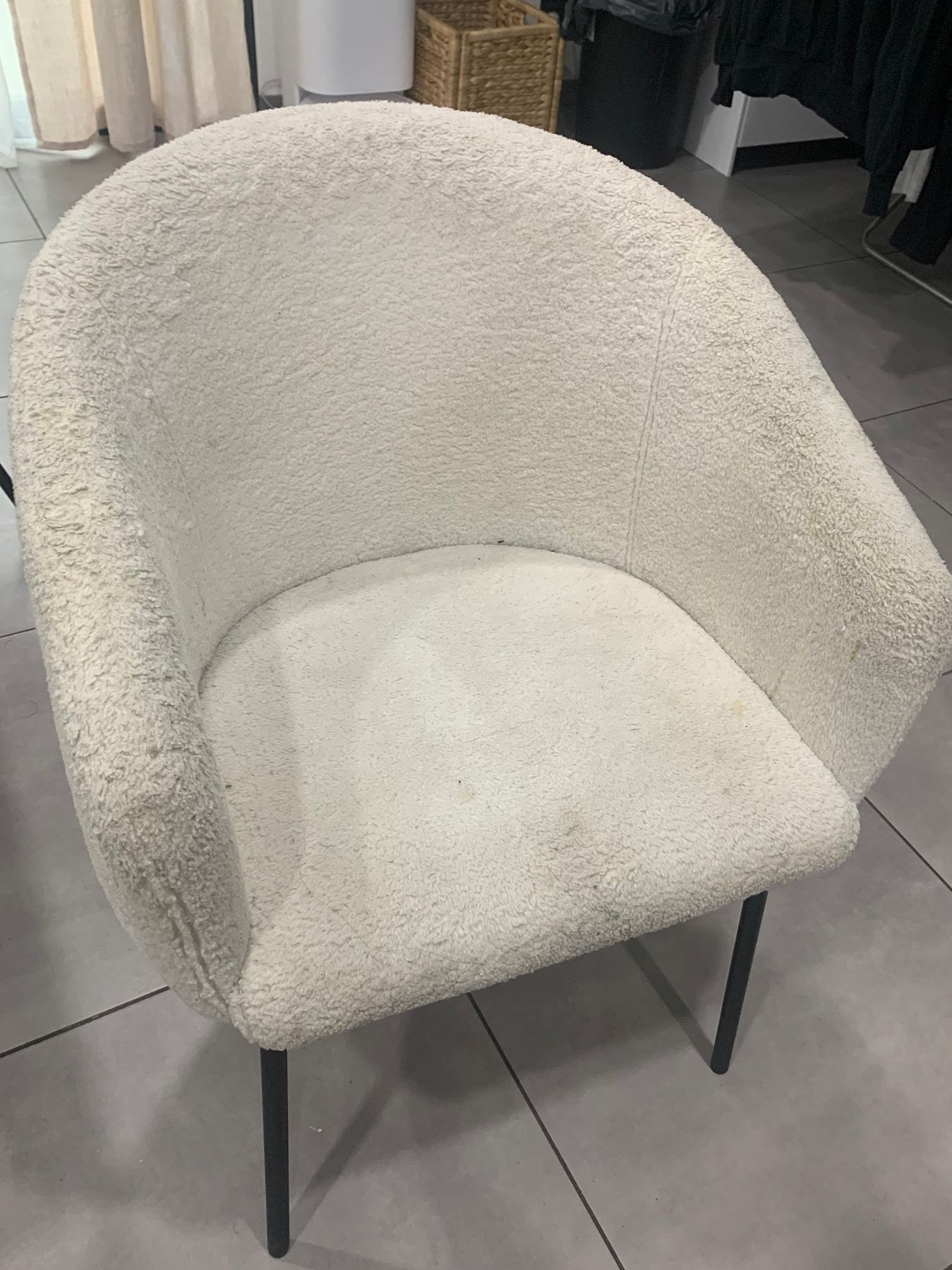 Chaises avant nettoyage