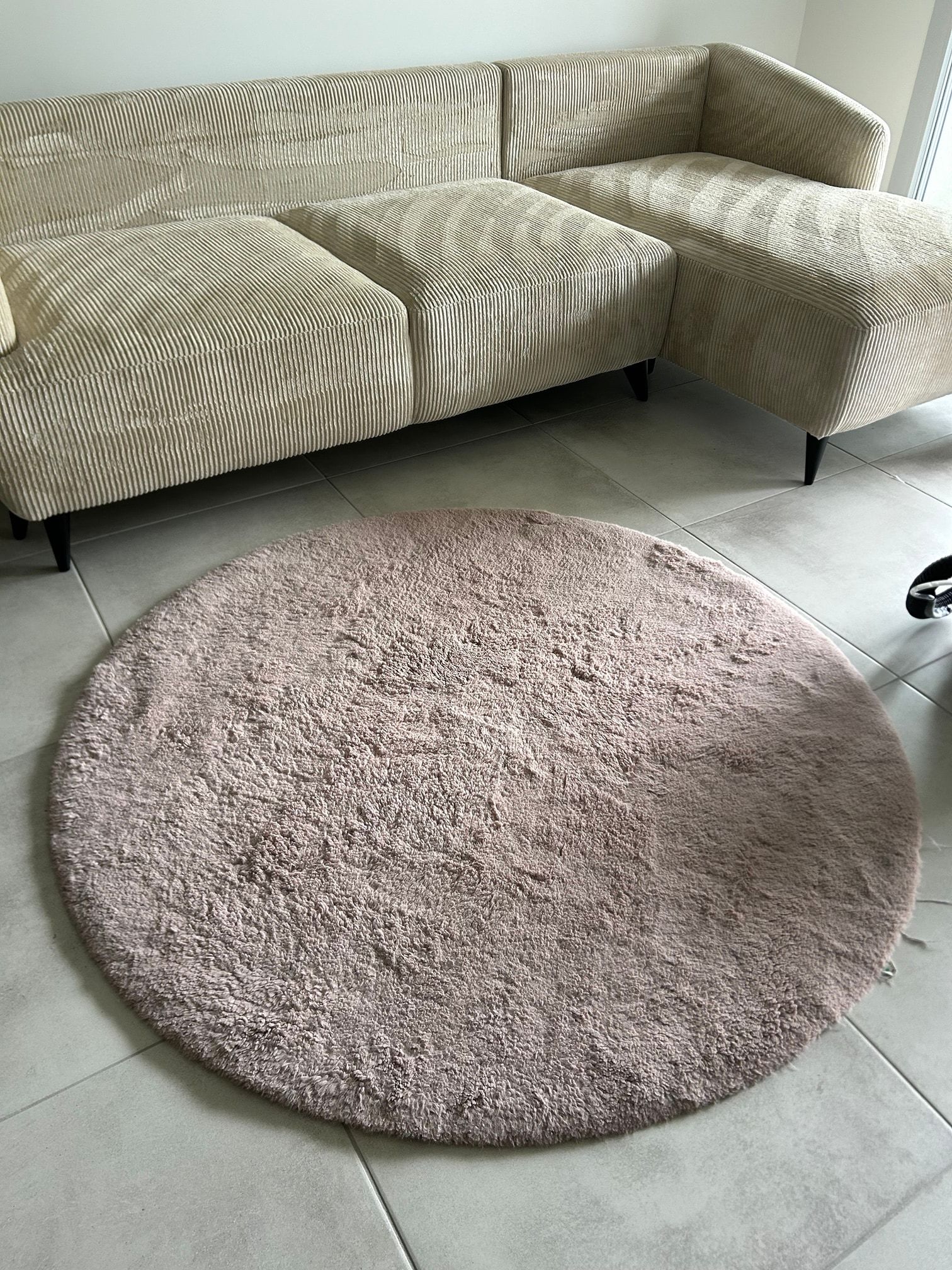 Tapis avant nettoyage