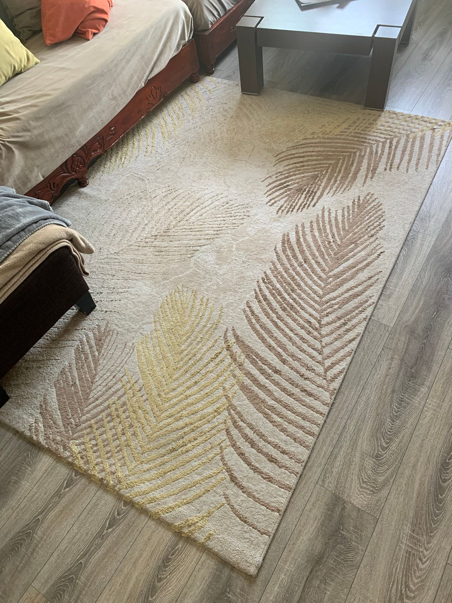 Tapis avant nettoyage